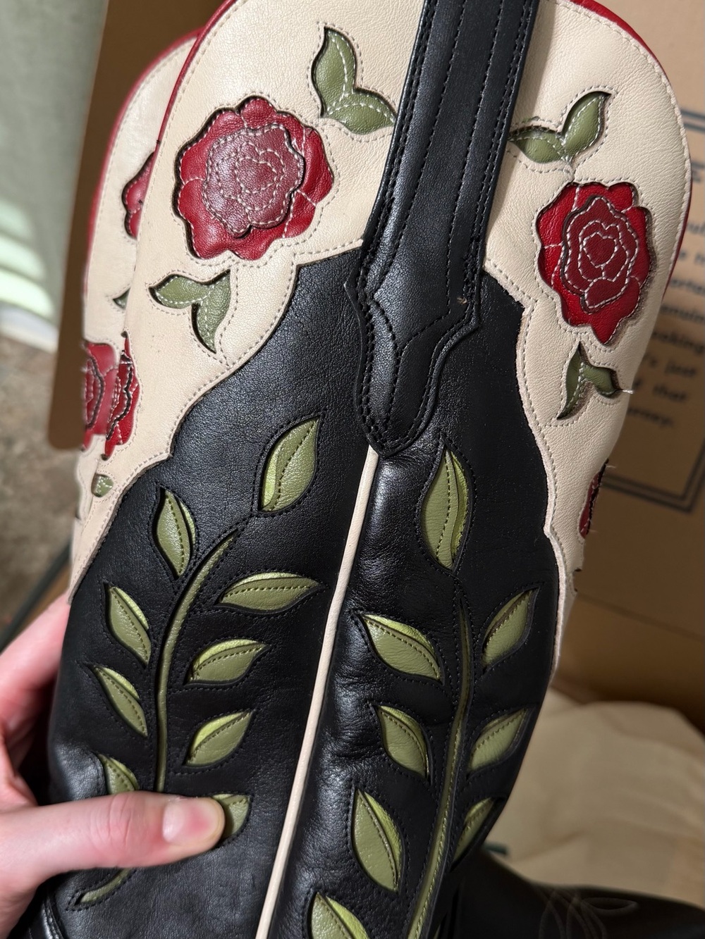 Brand New Tecovas Annie Midnight Roses 9B - Picture 10 of 11